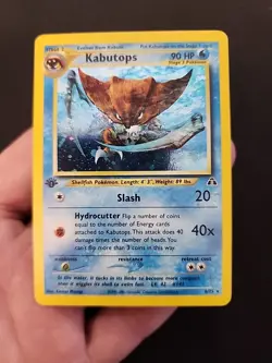 Kabutops Neo Discovery 6/75 1st Edition Holo Card NM Condition - Image 1