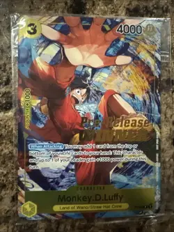 Monkey.D.Luffy (Pre-Release Tournament) (Winner) P-036 One Piece Promotion Card - Image 1