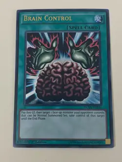 Yugioh - Brain Control - 1st Edition Ultra Rare NM - Free Holo Card - Image 1