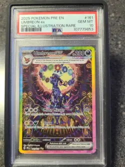 Pokemon TCG Prismatic Evolutions Umbreon EX Card 161/131 SIR PSA 10 Gem Mint - Image 1