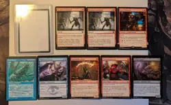MTG Misprints, Blank front, Print Error, Misalignment, Lack of color. 9 cards. - Image 1