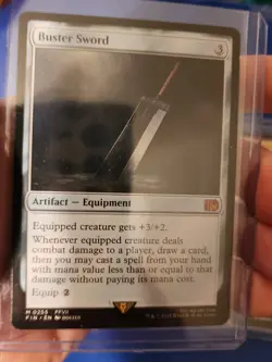 Final Fantasy MTG Magic the Gathering Card Lot (Buster Sword, Cloud, Cid) - Image 2