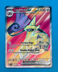 Aegislash Ex - Paradox Rift #230 - Ultra Rare Holo Pokemon Card - Near Mint - Image 3