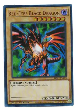 Yu-Gi-Oh Card: Red-Eyes Black Dragon HAC1-EN003 Ultra 1st Ed Duel Terminal! NM - Image 1