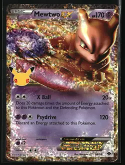 Mewtwo EX 54/99 Celebrations Classic Collection Pokemon Card TCG Holo NM - Image 1