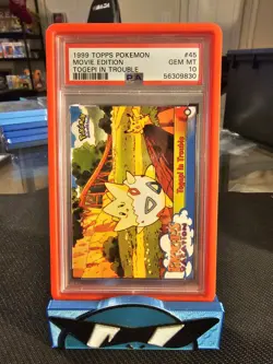 PSA 10 Togepi In Trouble 45 Movie Edition - 1999 Topps Pokemon Card - Image 1