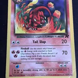 Pokemon Card Dark Charmeleon Team Rocket 1st Edition Uncommon 32/82 - Image 3