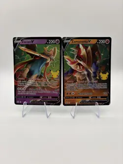 Zacian V 016/025 & Zamazenta V 018/025 Celebrations Pokemon TCG NM - Mint Cards - Image 1