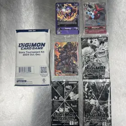 Digimon Card Game Tournament Kit + 3 Tournament Packs And 3 Promo Cards Sealed - Image 1