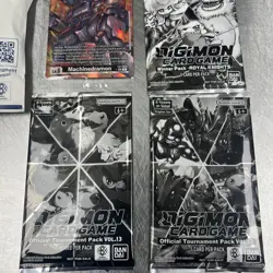 Digimon Card Game Tournament Kit + 3 Tournament Packs And 3 Promo Cards Sealed - Image 5