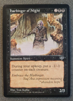 MTG Harbinger of Night Mirage English Regular Rare UN-Played MINT CARD (DS3D1P) - Image 1