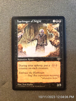 MTG Harbinger of Night Mirage English Regular Rare UN-Played MINT CARD (DS3D1P) - Image 3