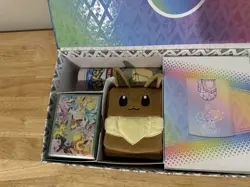 Prismatic Evolutions UPC Eevee Deck Box Sleeves And Play Mat -- NO Cards - Image 4