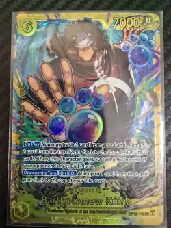 Bartholomew Kuma SEC OP12-119 Legacy of the Master One Piece Card Game English - Image 1