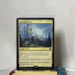 Magic the Gathering Final Fantasy Starting Town Rare Land Card - Image 1