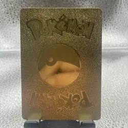 Pokemon Pikachu V Gold Foil Fan Art Collector Card - 190 HP - 170/185 P2 - Image 2