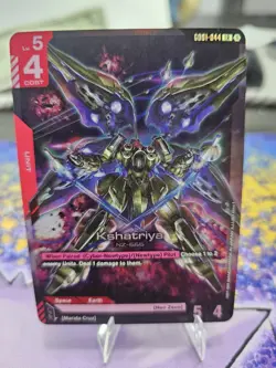 Kshatriya (GD01-044) - Newtype Rising #GD01-044 LR - NM Foil Gundam Card Game - Image 1