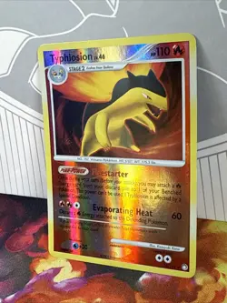 Pokemon Typhlosion Card 16/123 Reverse Holo Rare Mysterious Treasures Series - Image 2