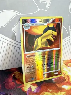 Pokemon Typhlosion Card 16/123 Reverse Holo Rare Mysterious Treasures Series - Image 3