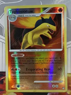Pokemon Typhlosion Card 16/123 Reverse Holo Rare Mysterious Treasures Series - Image 4