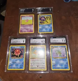 Lot of 5 Graded Pokemon Cards PSA BCCG CSG GMA, Slabbed,cgc, And Top Shelf - Image 1