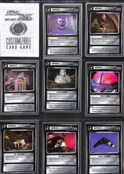 Star Trek CCG 1995 1st Edition Unlimited complete set of 363 Silver Border Cards - Image 3