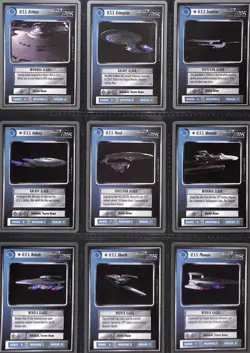 Star Trek CCG 1995 1st Edition Unlimited complete set of 363 Silver Border Cards - Image 5