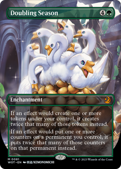 Doubling Season (Anime Borderless) [Wilds of Eldraine: Enchanting Tales] Magic - Image 1