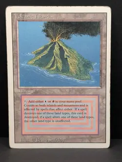 Volcanic Island Revised MTG Magic The Gathering Dual Land Reserved List vintage - Image 1