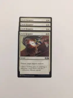 (4) Swift Response *PLAYSET* Core Set 2021 Regular NM MTG - Image 1