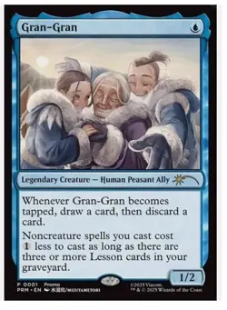 MTG Magic Gran-Gran Promo 0001 Avatar TLA Unique Misc Promos NM/M - Image 1