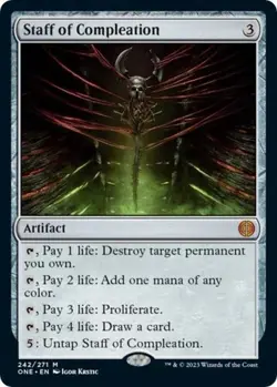 Staff of Compleation Phyrexia: All Will Be One Regular MTG 242 - Image 1