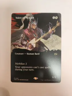 MTG -Voice of Victory (Borderless) - Tarkir: Dragonstorm Near Mint NM - Image 1