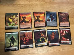 Token Set - MTG Avatar TLA (Ally, Food, Clue, Copy, Bear, Monk, Solider + more) - Image 1