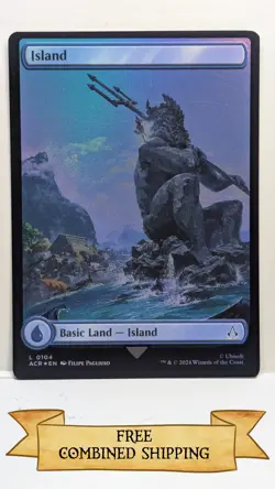 Magic The Gathering: 3x Assassin's Creed (ACR) Full Art Foil Island - Image 2