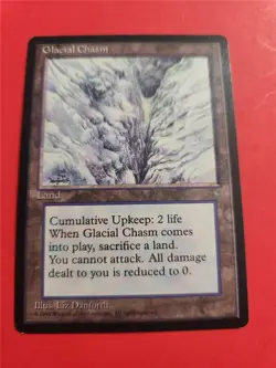 GLACIAL CHASM X1 NEVER PLAYED MTG ICE AGE - Image 1