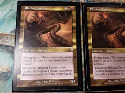 Blazing Specter Invasion Rare 3X (PANGOLIN MTG) 3X MP- HP See Pics! - Image 2