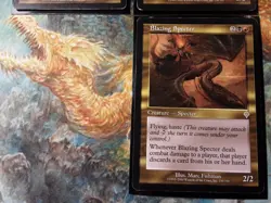 Blazing Specter Invasion Rare 3X (PANGOLIN MTG) 3X MP- HP See Pics! - Image 4