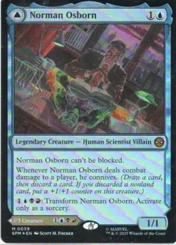 MTG: Marvel's Spider-Man: Foil Norman Osborn: Lightly Played Condition - Image 1