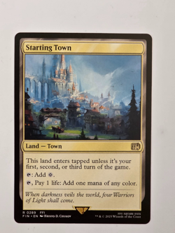 Starting Town R0289 Regular Final Fantasy Magic the Gathering NM Never Played - Image 1