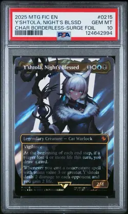 PSA 10 Magic the Gathering Y’shtola Nights Blessed Surge Foil 215 Final Fantasy - Image 1