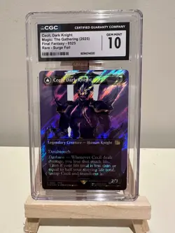 Magic MTG Cecil Dark Knight Borderless Surge Foil #525 Final Fantasy Graded 10 - Image 1