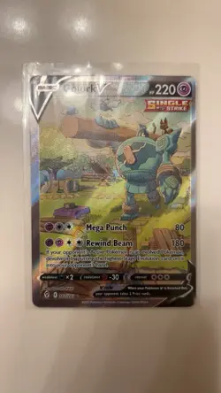 Pokemon TCG Golurk v Evolving Skies Holo Ultra Rare Card 182/203 NM Condition - Image 1