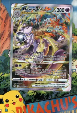 Pokemon TCG Mewtwo VSTAR GG44/GG70 Crown Zenith: Galarian Gallery Holo NM/M - Image 1