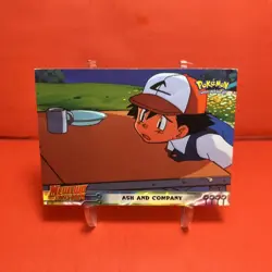 1999 Topps Pokemon Movie Animation Edition 1st Print/Blue Ash And Company 9 VG?? - Image 1