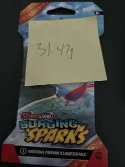 VERY HEAVY - 31.47g - Pokemon Surging Sparks Sleeved Booster Pack - SEALED! - Image 4