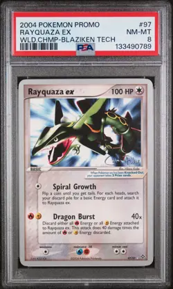 Rayquaza ex 97/97 - Pokemon World Championships 2004 (PSA 8) - Image 1