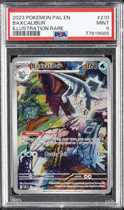 2023 POKEMON PAL EN-PALDEA EVOLVED ILLUSTRATION RARE #210 BAXCALIBUR PSA 9 - Image 1