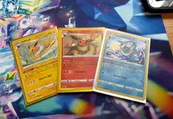 Pokemon FLAREON 026/185, JOLTEON 047/185, VAPOREON 030/185, Cosmos Holo Promo - Image 1