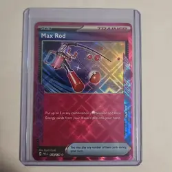 Pokemon TCG Prismatic Evolutions Ace Spec Max Rod 116/131 - Image 1